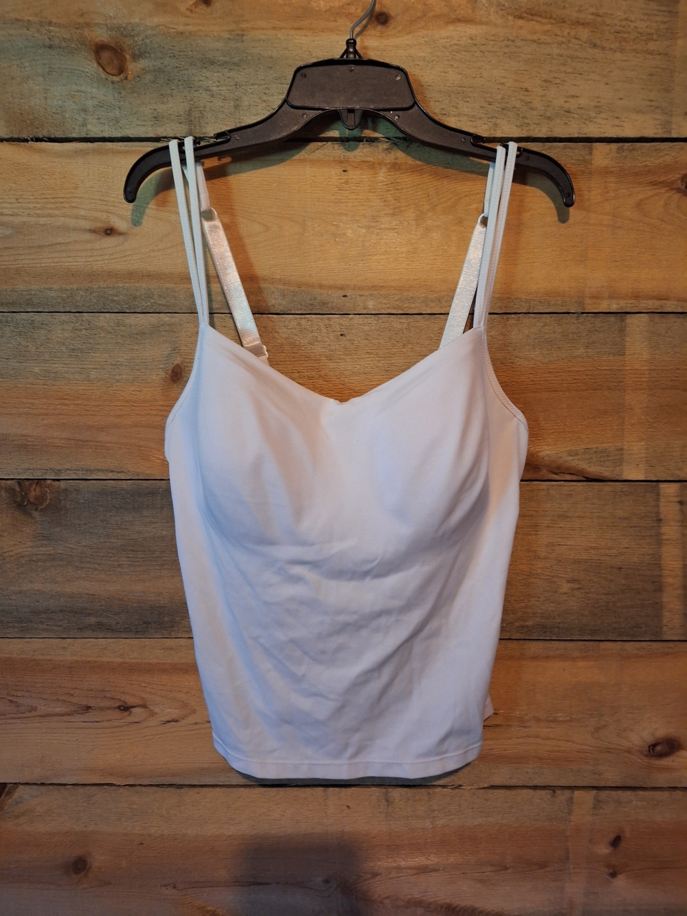 Cabernet White Double-Strap Cami With Bra